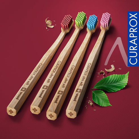 Curaprox Wood Ultra Soft Toothbrush, Assorted Colors