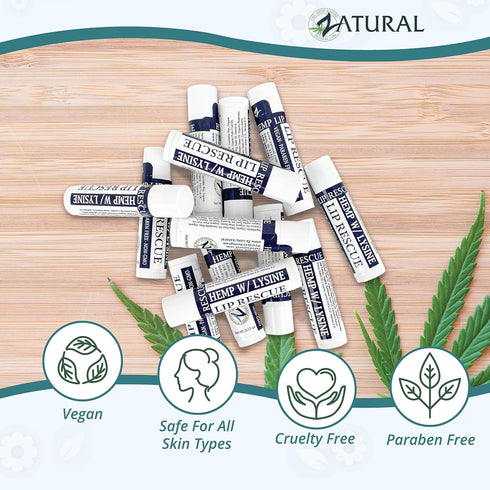 Hemp Lip Balm with L-Lysine, Heal, Moisturize, Protect (5)