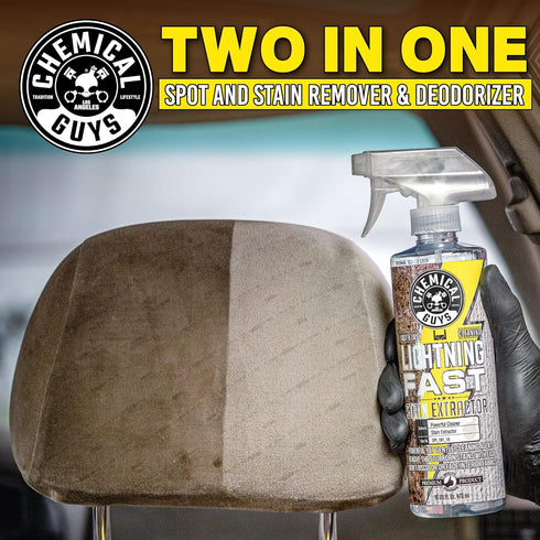 SPI_191_1602 16 oz, (2 Pack) Chemical Guys Lightning Fast Carpet and Upholstery Stain Extractor, (Fabric, Upholstery