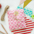 KEYYOOMY 100 Pcs Teal Blue Small Polka Dot Paper Candy Buffet Bags for Wedding & Birthday Party (5 x 7 inch)