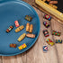 WILLBOND 27 Pcs Wooden Fabric Dreadlock Beads Tube Beads for Hair Braids Jewelry, DIY Accessories