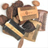 Premium Dual-Action Beard Comb, Natural Ox Horn and Sandalwood, Double Sided with Black Protective Case, Perfect