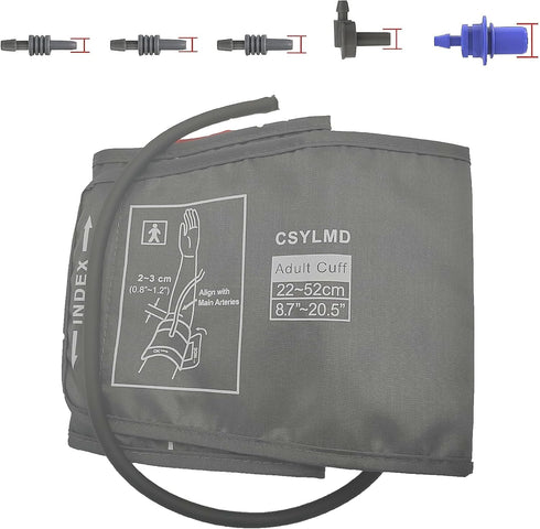 Extra Large Cuff Compatible with Omron 8.7"-20.5" Inches (22-52CM) XL Blood Pressure Adult ARM BP Replacement Cuff for