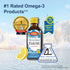 Carlson The Very Finest Fish Oil, 1600 mg Omega-3s, 200ml Liquid Supplement, Norwegian Wild-Caught Fish Oil,