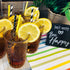 Outside the Box Papers Bee Theme Paper Straws, 7.75 Inches, 100 Pack - Black, Yellow, White Striped and Polka Dot
