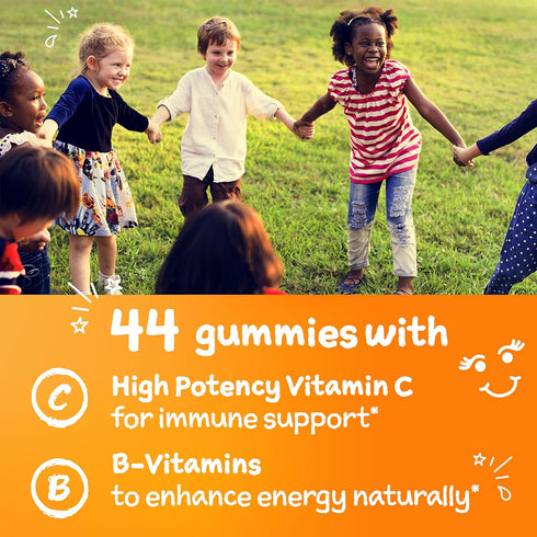Immune Gummies Gummies 44 Count Emergen-C Kidz Daily Support Dietary Supplements, Flavored with Vitamin C and B