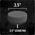 Dirt Devil 3-Piece 3.5" Scour Pad Cleaning Brush Set for Use On Metal, Granite and More, Tough Whole-Home Cleaning,