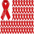 50 Pcs Funeral Ribbons, Classic Memorial Ribbon with Safety Pins for Mourning Remembrance Day Funeral Event