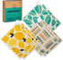 Harps&Seb 6-Pack Reusable Swedish Dishcloths, Super Absorbent Washable Towels with Hanging Clips, Biodegradable