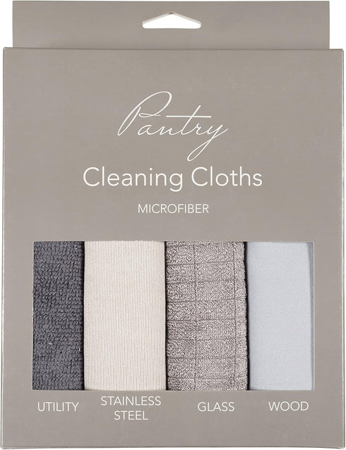 KAF Home Pantry Multipurpose Microfiber Cleaning Cloth, 4-Pack, 15 x 18-Inch