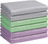 HOMEXCEL 6PK Microfiber Glass Cleaning Cloths, 16"x14", Lint Free for Glasses, Mirrors, and Screens