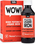 NovaFerrum Wow, 125 High Potency Liquid Iron Supplement for Adults, 125mg of Iron per 5mL Dose, Vegan & Gluten Free