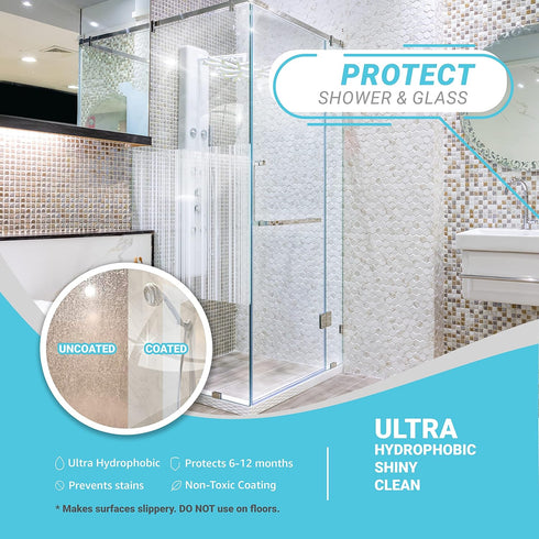 Lifeproof Ceramic Coating Spray Kit for Kitchen & Bath Surfaces, Shine, Seal & Protect, Repels Stains & Grime