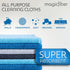 MagicFiber Microfiber Cleaning Cloth (12 Pack, 13x13 in) - Thick Cleaning Towels for House, Kitchen, Windows, Cars