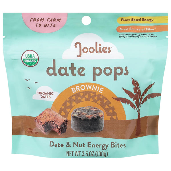 Joolies Organic Brownie Date Pops
