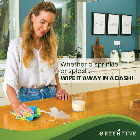 Eco-Friendly Reusable Dish Cloth Set, 10-Pk Multipurpose Kitchen Cleaning Cloth Made from Recycled Materials, 12x12 in.