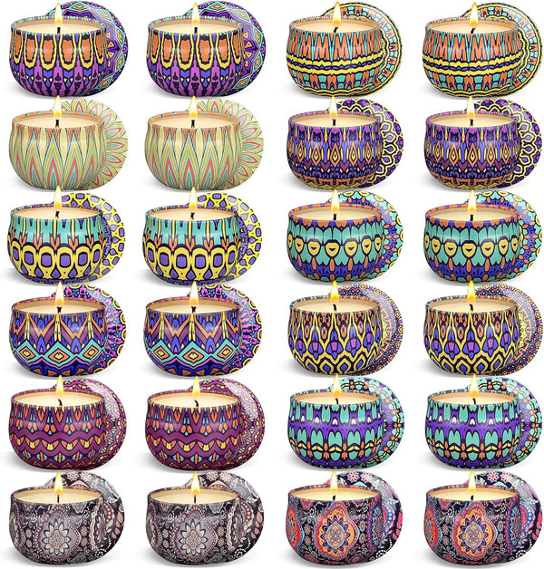 Soyyla Scented Candles Gift Set, 12/24/48 Pack Candles for Home Scented, Long Lasting