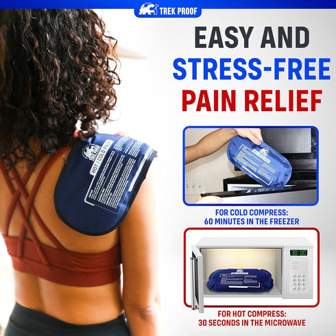 Ice Pack (3-Piece Set) – Reusable Hot and Cold Therapy Gel Wrap for Injury Recovery, Alleviate Joint and Muscle Pain -