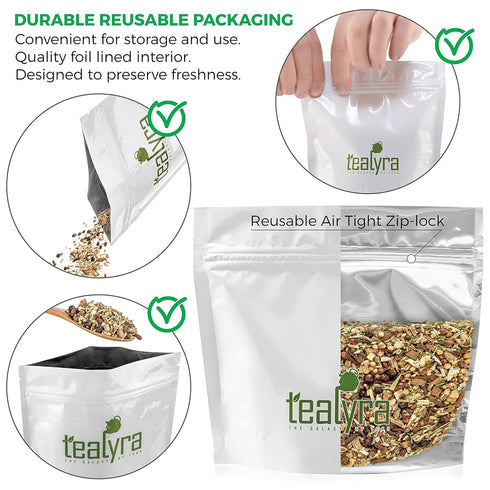 Tealyra Blood Cleanser Tea - Wellness Detox, Dandelion & Ginger Loose Leaf Herbal Tea - Natural Cleanse - 224g (8-ounce)