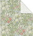 JarThenaAMCS 6 Sheet Vintage Floral Wrapping Paper - Not Roll - Green Flower Gift Wrap for Birthday Baby Shower