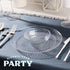 PLASTICPRO 30 Pack Crystal Clear Disposable Plastic Plates, 10 Ounce Dinner Dishes for Special Occasions