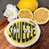 3Pack Lemon Dish Sponges, Fun Fruit Design, Natural & Biodegradable, Odor Resistant & Non-Scratch