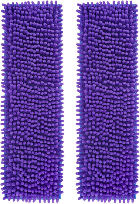 KEEPOW Pet System Microfiber Sweeping Pad for Mop, 18 Inch Washable Cleaning & Dusting Pads, 2 Pack