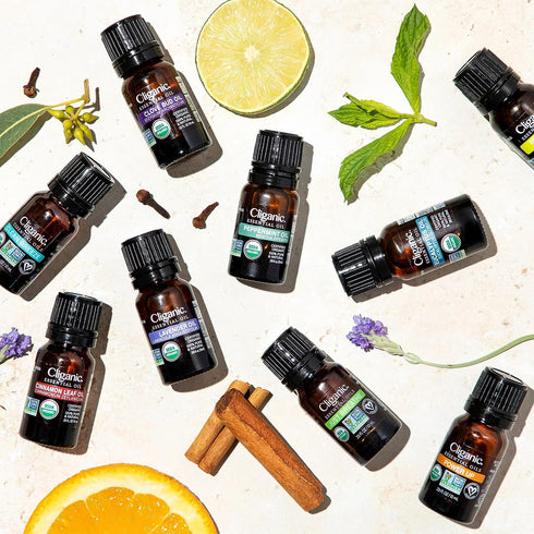 Cliganic Organic Geranium Essential Oil, 100% Pure Natural for Aromatherapy, Non-GMO Verified (Packaging May Vary)