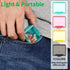 TecQach 4 Small Pill Box pcs,Cute Travel Pill Organizer Case Mini Tiny Clear Plastic Storage Containers Portable