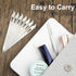 simarro 6 Pcs Metal Nail Files - Stainless Steel Double Sided Manicure Files for Fingernail and Toenail Care