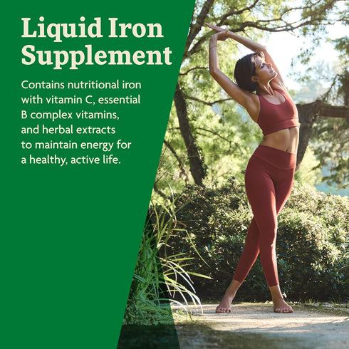 Floradix by Salus Iron & Herbs, Liquid Herbal Supplement for Energy Support, 17 oz