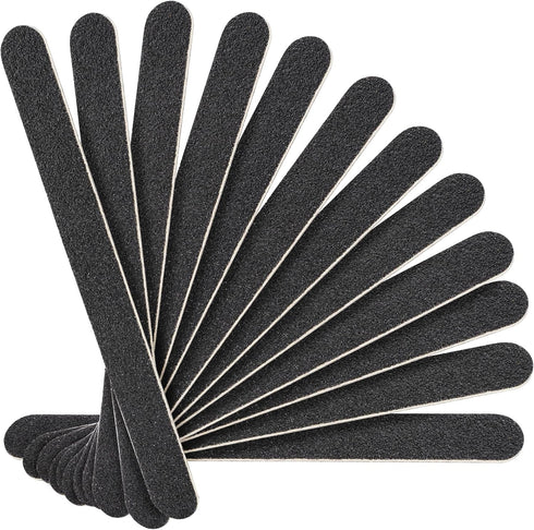 Nail File Thin Emery Boards, 100/180 Grit Nail Files for Natural Nails, 12PCS Manicure Tool