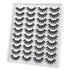 JIMIRE 20 Pairs False Eyelashes, 2 Styles Mixed Fluffy Eyelashes Natural Volume Wispy Faux Mink Lashes Pack