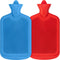 SteadMax Hot Water Bottles, 2 Pack, 2L (68oz) Natural Rubber for Pain Relief Heating Pad