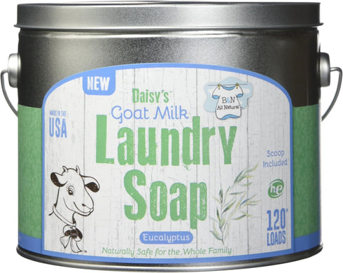 Brooke & Nora Goat Milk Laundry Soap, Eucalyptus, 120 Loads