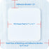 Areza Medical Foam Wound Dressing, Sterile Polyurethane, 6.5" x 6.5" (16.5 cm x 16.5 cm), Adhesive Border, 5 PCS