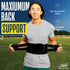 Back Brace for Men Women, Compression Lower Back Support Belts for Pain Relief, Breathable Lumbar Belts with Pocket