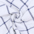 Cotton Dish Towels for Kitchen, Set of 8, Light and Soft Cleaning Rags, 12 Inch x 12 Inch (Blue Plaid)