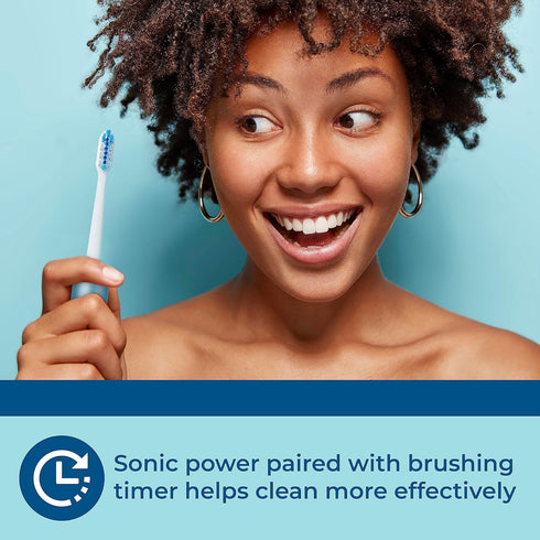 Reach Sonic USB Electric Toothbrush, Soft, Includes Handle, Brush Head, Cap, Travel Case, and Stand