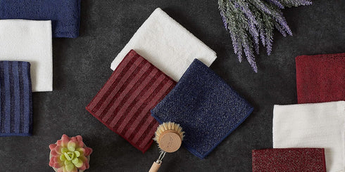 Set 6 DII Kitchen Millennium Microfiber Scrub, Scour and Polish Cloths, Machine Washable, Perfect Hostess Gift