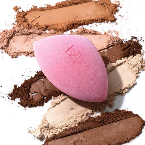 Real Techniques Miracle Powder Sponge, Makeup Blending Sponge for Powder Products, 2 Count