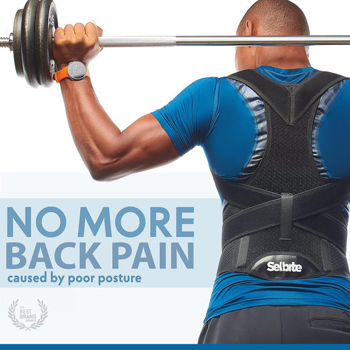 Back Brace Posture Corrector for Men and Women, Adjustable Support for Upper and Lower Back Pain Relief, Muscle Memory