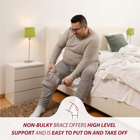 KARM Plus Size Knee Brace for Women & Men - Adjustable Support for Meniscus Tear, Arthritis Pain, Gray