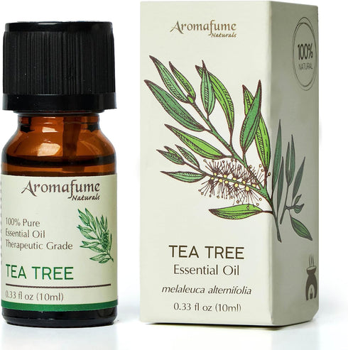 AROMAFUME Tea Tree Essential Oil - 100% Natural, Therapeutic Grade for Home Diffusers - 10ml