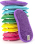 10 Kitchen Sponges Pack - Washable and Reusable Dishes Sponge Scrub Sponge 6 X 3 inches Multicolored