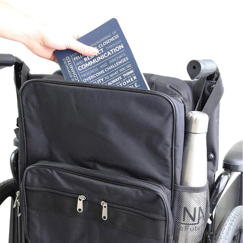 Backpack Pepe Mobilty Wheelchair Bags, Wheelchair with Cup Holder, Wheelchair Bags to Hang on Back, Electric Wheel