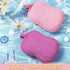 Tatuo 4 Pieces Baby Bath Sponge, Soft and Absorbent Cotton Loofah for Kids, Babies, Men, Women (Red, Purple)