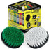 Household Cleaners - Drill Brush Soft White and Medium Green Combo Kit