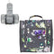PAVILIA Travel Toiletry Bag for Women Men - Hanging Cosmetic Organizer, Large Water Resistant Makeup Bag (Floral Grey)