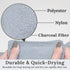 myHomeBody Exfoliating Washcloths Set of 2, Sky Blue Loofah Exfoliating Body Scrubber for Showering